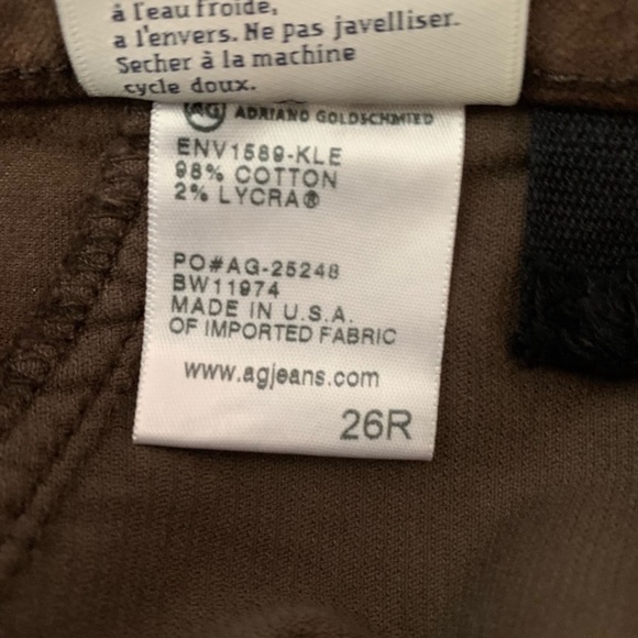 AG The Stevie Slim Straight Jodhpur Cords - Picture 8 of 13